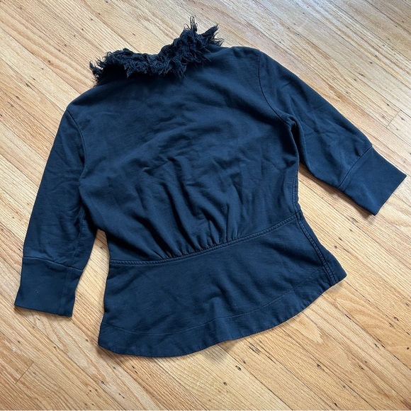 Prairie Underground Black Sweatshirt, 3/4 Length Sleeves - Picture 4 of 8